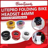 Litepro Folding Bike Headset 44mm | Foldie Lightweight Alloy Head Set