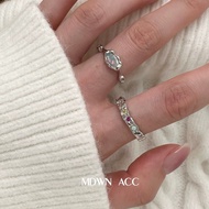 ring ring for woman 925 Sterling Silver Opal Stone Colorful Small Diamond Ring Female ins2024 New St