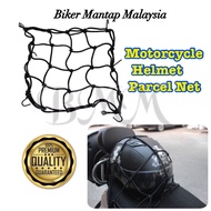 BikerMantap Motorcycle Cargo Net Helmet Holder Jaring Helmet MS88 SGV LTD KYT MHR Topi Bogo Jaring T