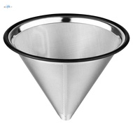 Coffee Pouring Filter Reusable Stainless Steel Coffee Dripper Paperless Coffee Filter for Sustainable Brewing