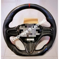 Honda Civic FD2R FD1 FD2 FD3 FD4 / Stream / Jazz / Fit / City Carbon Fiber Steering Wheel