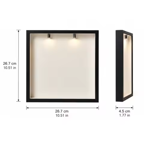 10x10 Inch DIY Museum Shadow Box Frame Set Includes 8 Frames And Figurines For Wedding Birthday Disp