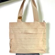 Ferragamo杏色芭蕾舞風側肩孭包大手提袋托特古董包 日出中古二手