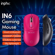 inphic IN6SE Gaming Mouse Wireless Tri-mode 12000dpi 5-Button Programmable 58g Ultra Lightweight E-s