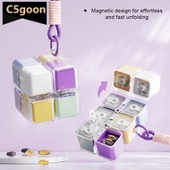 C5GOON 8-grid Pill Storage Container Portable Sealed Medicine Box with Chain Used for Daily Travel H