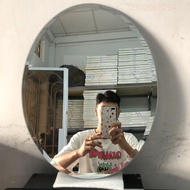 Gương oval treo tường 35x45cm phôi gương bỉ - tặng kèm pas gương