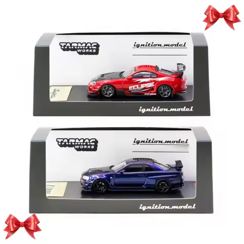 IG x Tarmac Work 1:64 Supra (JZA80) RZ / R34 Z-tune Alloy Vehicle Collectible Car Model