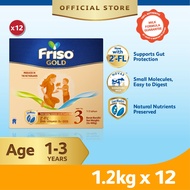 [Bundle of 12] Friso Gold Step 3 Milk Formula 1.2kg [Exp 26 Oct 2027 & / Later]