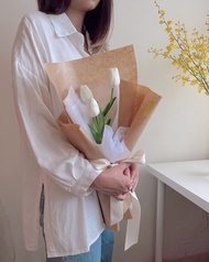 DAY OFF 仿真鬱金香花束 永生花 鬱金香花束 情人節 七夕情人節