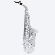 Vibrato Saxophone Alto แซกโซโฟน อัลโต้ รุ่น A1 SIII Nude Polycarbonate Light Clear Transparent สีใส Clear ยาง Rubber Pad สีขาว  สีดำ Limited Edition