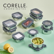 Corelle Airtight Stainless Steel Food Storage Container 11p Dishwasher Safe
