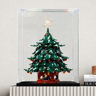 Clear Acrylic Display Case for Lego 41843 Family Christmas Tree Toy Models Dustproof Collector Showc