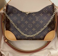 LV手袋 LV 牛角包 鏈袋 腋下包 LV Monogram Boulogne Shoulder Bag