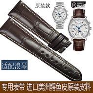 Style Watch Strap Suitable for Langqin Strap Men Women Crocodile Leather Strap L2 L4 Master Army Flag Magnificent 20MM