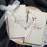 [Small Fresh Vow Card] Simple High-End Vow Marriage Book Give a Lecture Wedding Niche Groom Bride Co