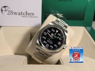 二手 Rolex Air King 126900 保養中 亂碼 齊格 齊吊牌 新保卡  - 28watches