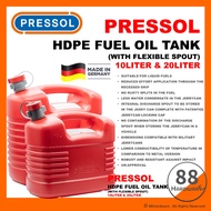 【GERMANY】PRESSOL HDPE FUEL OIL TANK 10L & 20L / FUEL TANK / TONG MINYAK PETROL DIESEL / tong petrol 