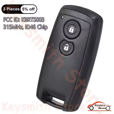 KEYECU 2 Buttons 315MHz ID46 Chip for Suzuki SX4 Grand Vitara Swift Auto Smart Remote Control Key Fo