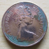 D*G*REG*F*D*1971 ELIZABETH*II NEW PENNY Coin