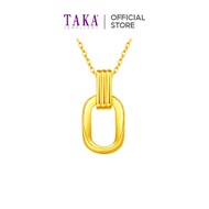 DA1 TAKA Jewellery 999 Pure Gold Pendant with 9K Gold Chain