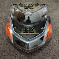 COMPLETE PACKAGE SET MIO SMILE MIO NEW COSTUME HEADLIGHT REFLECTOR MIO NEW MIO SMILE BLACK SMOKE PLU