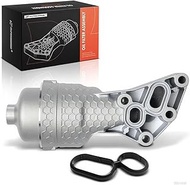 A-Premium Upgrade Aluminum Engine Oil Filter Housing Adapter Assembly Compatible with Hyundai Palisa