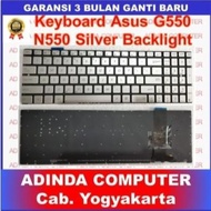 Asus N550 N550 GL550 GL550JK GL550JX U500VZ Silver Backlight Keyboard