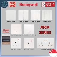 🇸🇬【SGLBHH】MK HONEYWELL ARIA SWITCH/Switch Socket/1 Way Socket/2 Way Socket/20A Socket/Door Bell Swit