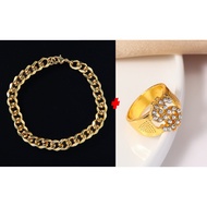 Dây chuyền Vàng giả to bự Nam Nữ vòng cổ Hiphop đồ chơi khăm Troll vui nhộn Thug Life Âu Mỹ Dubai