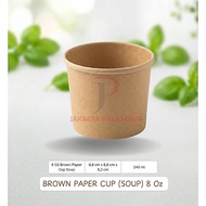 Best Fresh Brown Kraft Paper Soup Cup Size (8 Oz, 12 Oz, 16 Oz, 26 Oz)