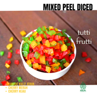 Asli Kulit Jeruk - Mixed Cube / Mix Peel Diced / Campuran Potongan Cherry Merah Cherry Hijau Sukade 