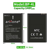[Stockist.SG] artfone 1400mAh BP-4L Battery for C1/CS182/CS188/C1+ iPhone
