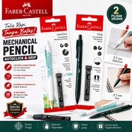 MERAH FABER CASTELL Mechanical Pencil Refill Lead 2B AutoClick Grip 0.5 0.7 Mechanical Pencil Conten