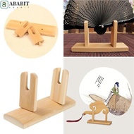 ABABIT Bamboo Display Holder, Durable Bamboo Folding Hand Fan Stand, Fan Frame Base Traditional Stylish Chinese Traditional Fans Accessories Desktop Decoration