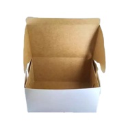 CAKE BOX 4 X 6 X 3 (KRAFT BACK) 100PCS/PKT