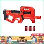 [sgstock] NERF Fortnite Compact SMG Motorized Blaster, Ultra Red Wrap Design, 8-Dart Internal Clip, 8 Elite Foam Darts,