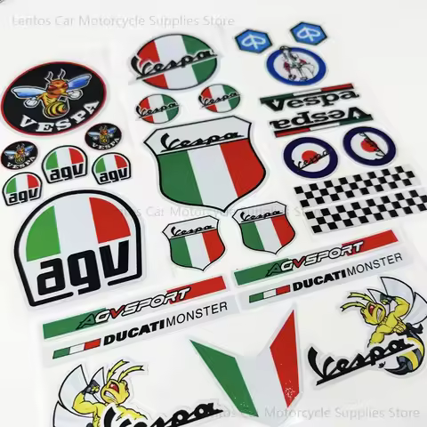 Motorcycle Sticker Helmet Fuel Tank Body Rear Reflective Sticker Bee Suitable for Vespa Decoration