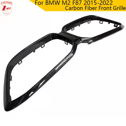 Z-ART M2C Dry Carbon Fiber Front Grille For BMW F87 Prepreg Carbon Fiber Front Duct For M2 Competiti