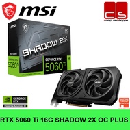 MSI GeForce RTX 5060 Ti 16G SHADOW 2X OC PLUS GDDR7 GRAPHIC CARD