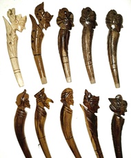 pahul gagang joran ukiran wayang naga macan