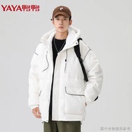 [Workwear Down Jacket] [Windproof Overalls] Duck Duck Thickened Overalls Down Jacket Men Short Winte