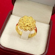 แหวนทอง2สลึง ดอกพิกุลรับทรัพย์ ร่ำรวย สวยแบบไทย แหวนทองชุบ แหวนทองไมครอน [N135] แหวนทองปลอม