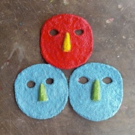 Paper porridge mask paper porridge craft