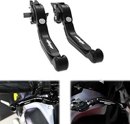 xitomer CNC Adjustable Extendable Foldable Motorcycle Brake Clutch Levers, Fit for S1000R K63 2021-2024 / S1000XR K69 2020-2024 / F900R&amp;F900XR 2019-2023, Motorcycle DR650 Handle Levers (Black)