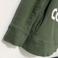 ADIDAS ORIGINALS 經典復古 三葉草 LOGO 保暖 連帽 帽T 女版 軍綠色 S號 DH3139