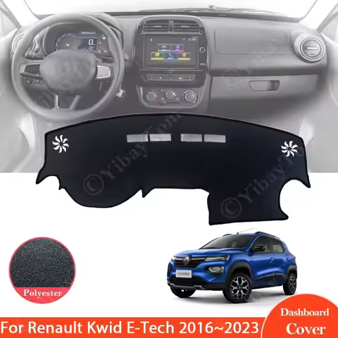 Dashboard Cover Board Mat Carpet for Renault Kwid K-ZE Dacia Spring E-Tech Electric City 2016 - 2023
