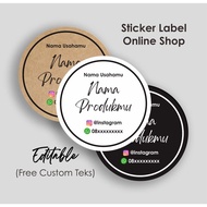 [54 Pcs] Custom Online Shop Packaging Label Stickers, As You Like, Cutting Broken, Size 5cm