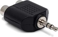 Hosa GRM-193 Dual RCA to 3.5 mm TRS Adaptor