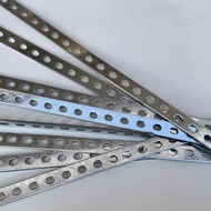 Flat Iron Bar Straight Iron Sheet Hot Galvanized Grounding Flat Iron 3mm Flat Steel Hole Steel Bar F