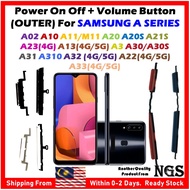 Power On Off + Vol Button Compatible for Samsung A02 A10 A11/M11 A20 A20S A21S A23 A13 A3 A30/A30S A